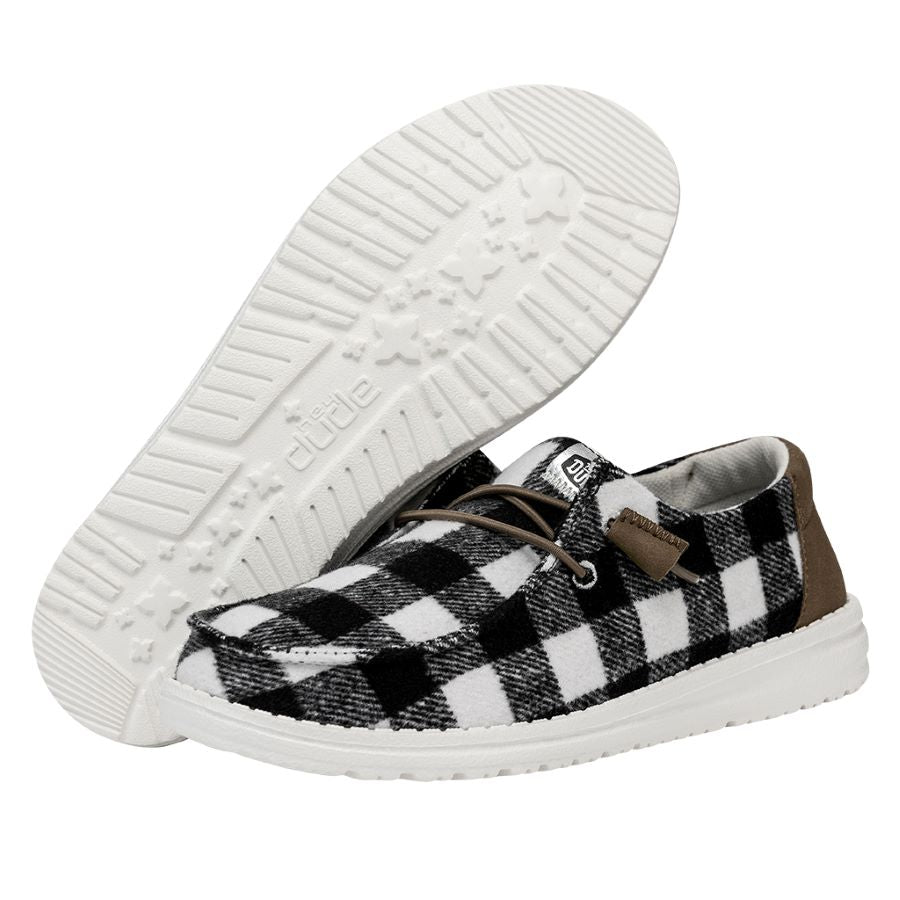 Wendy Buffalo Plaid – White and Black Plaid - Image 3