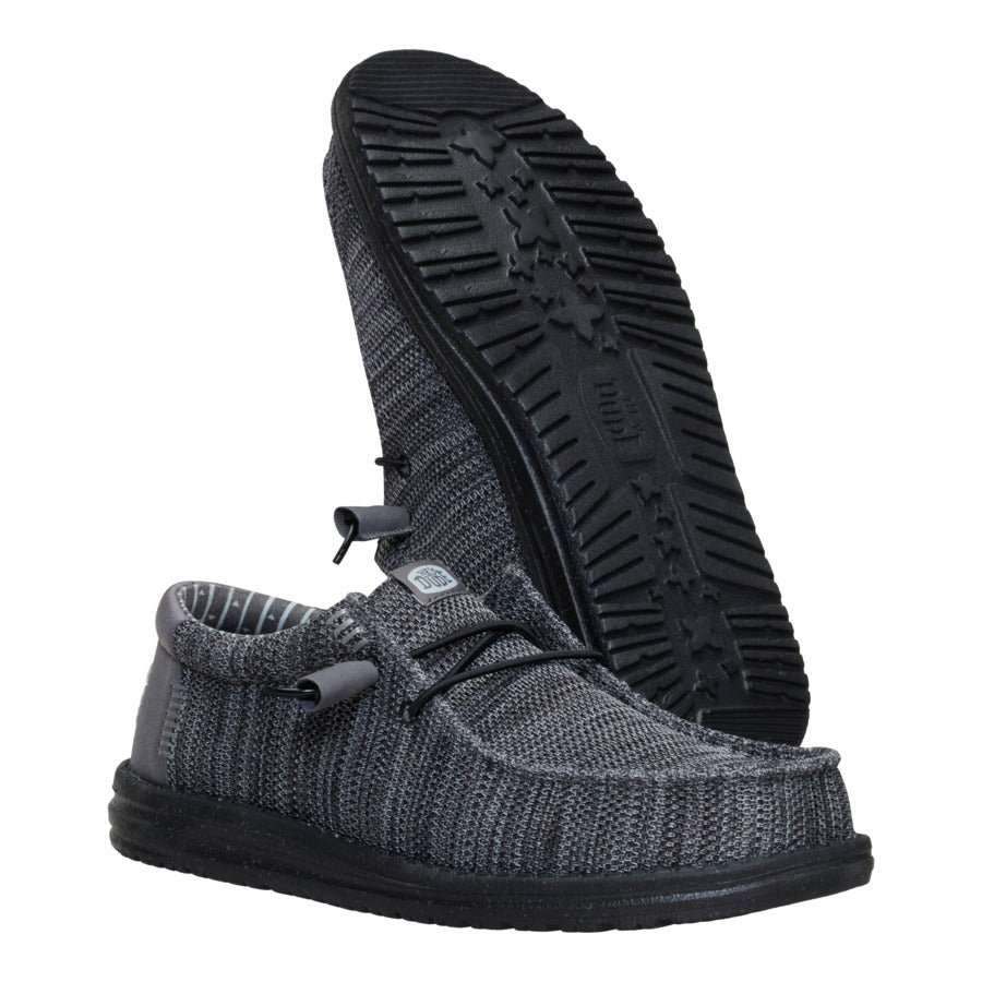 Wally Stretch Sox – Granite Grey/Black - Image 3