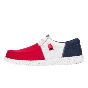 Wally Tri Varsity Mesh – Red/Navy