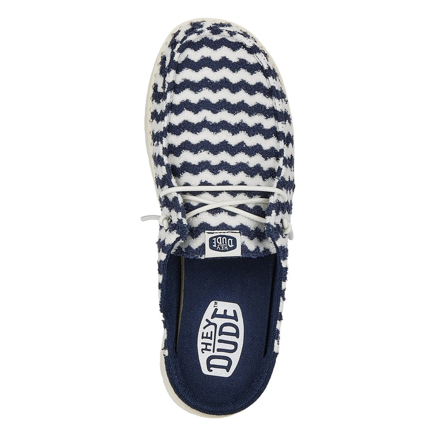 Wendy Slip Terry Stripe – Navy Blazer/Egret - Image 6