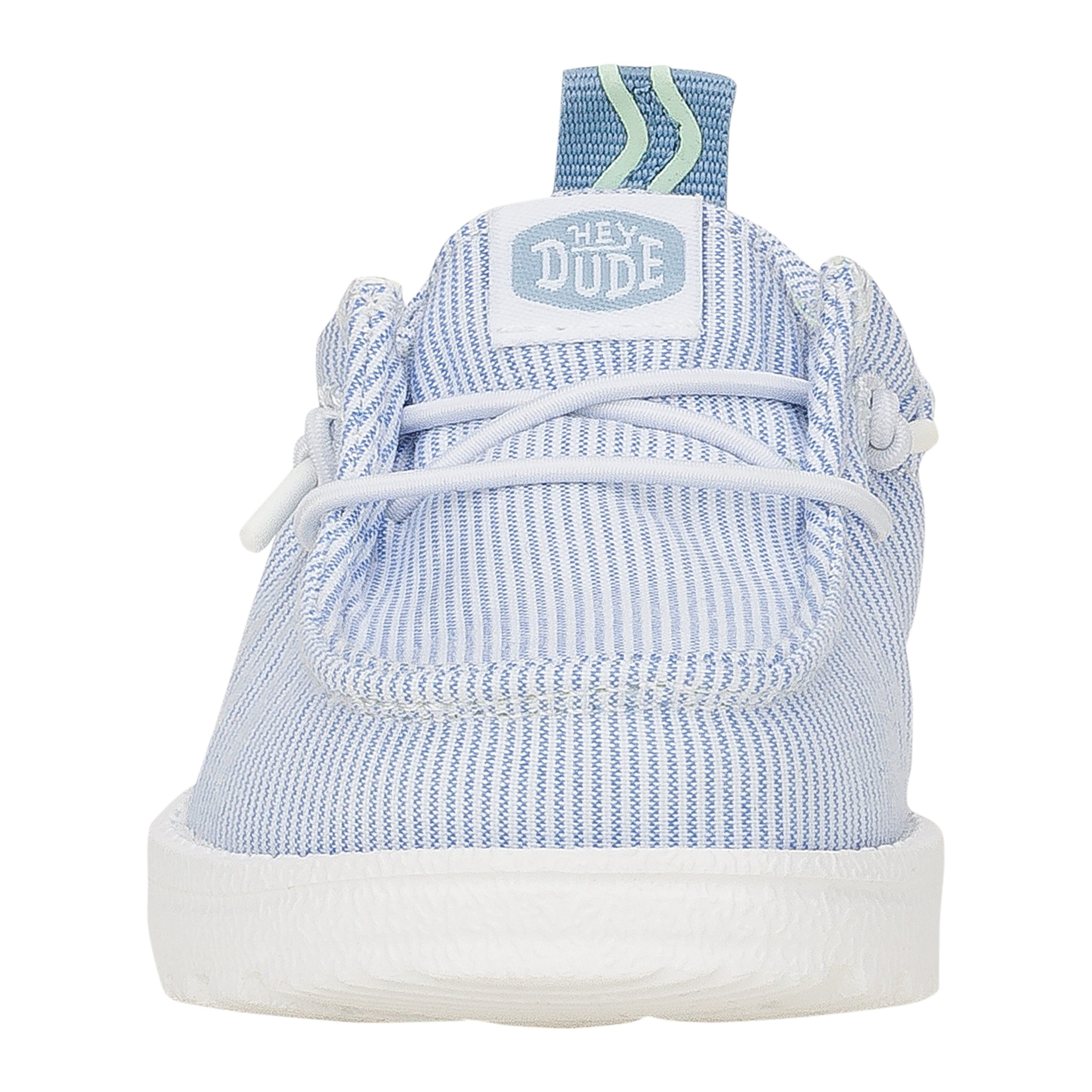 LilDude Slip On Prints – White/Faded Denim - Image 4