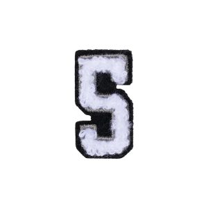 Number 5 Patch – 5 Black/White