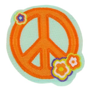 Peace Flower Patch – Peace Flower Orange/Aqua