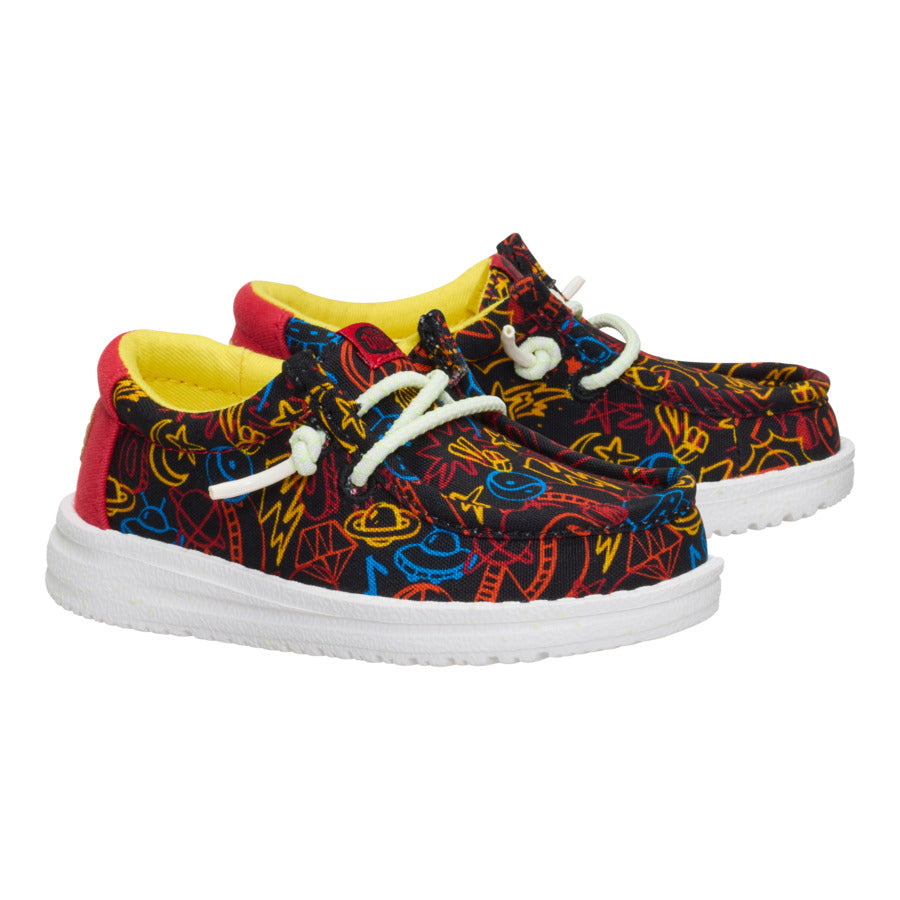 Wally Toddler Space Glow – Black/Red - Image 2