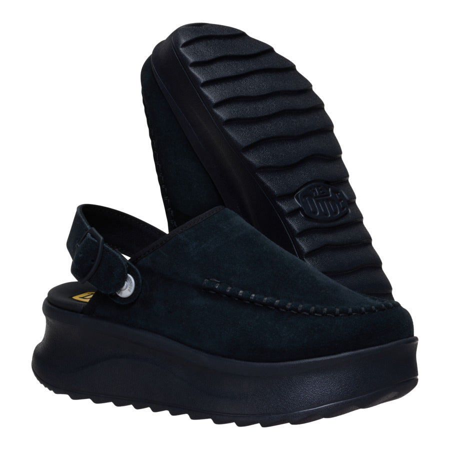 Delray Clog Suede – Black - Image 4