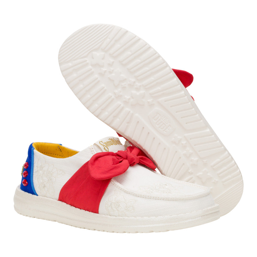 Wendy Bow Snow White – White/Blue/Red - Image 3
