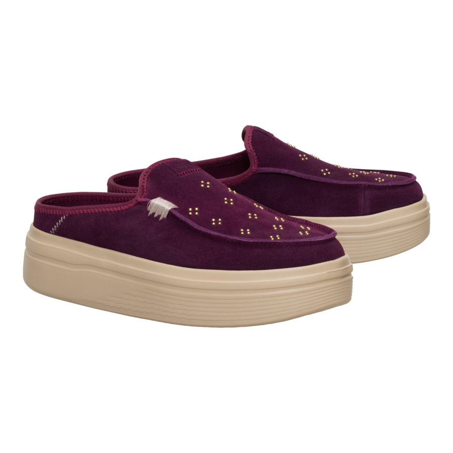 Austin Lift Suede Stud – Fig Purple - Image 2