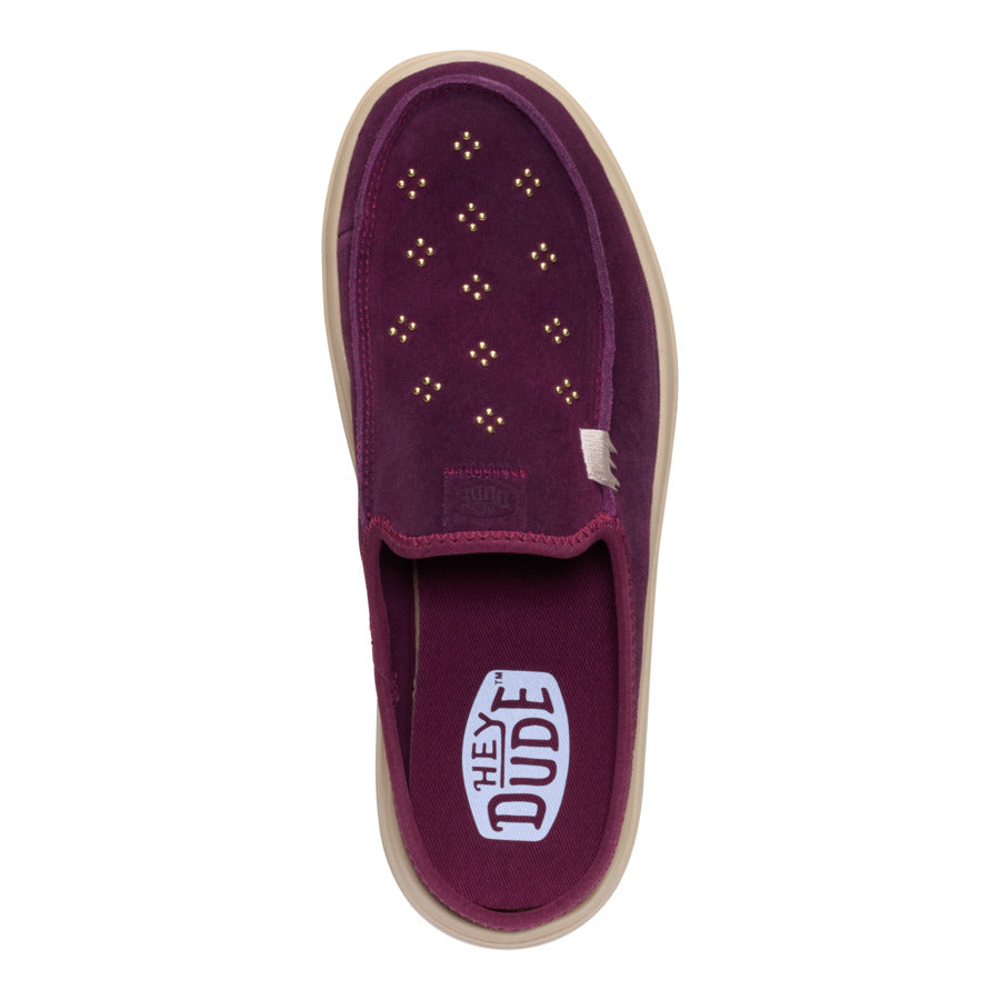 Austin Lift Suede Stud – Fig Purple - Image 6