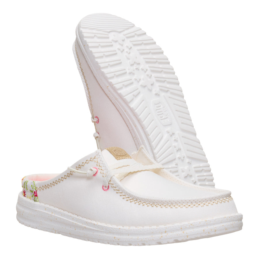Wendy Slip Embroidered Floral – Off White - Image 3