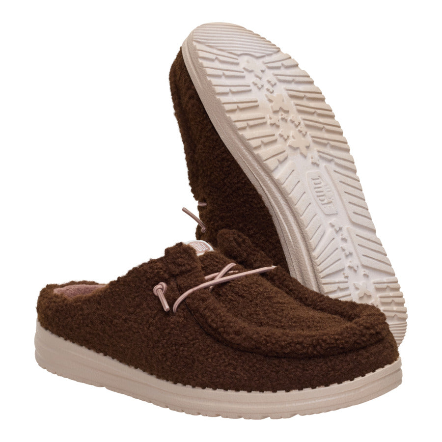 Wendy Slip Sherpa – Dark Brown - Image 3