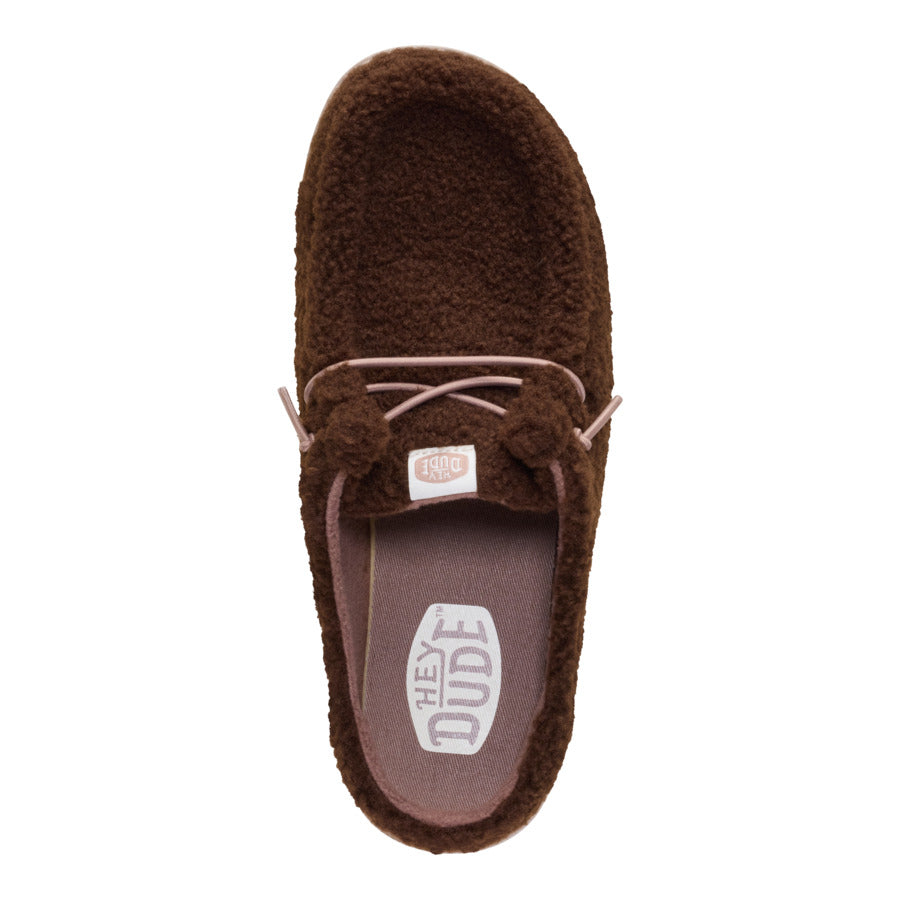 Wendy Slip Sherpa – Dark Brown - Image 6