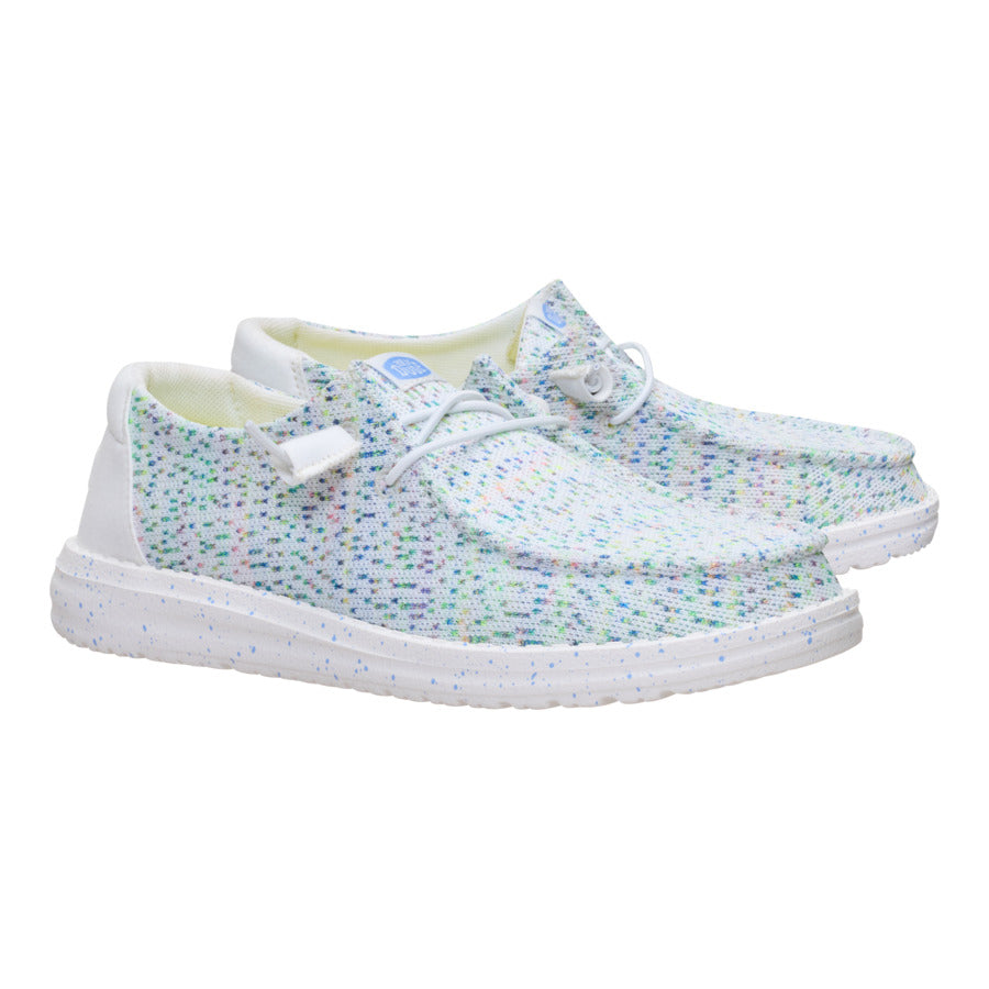 Wendy Stretch Speckle – White/Multi - Image 2