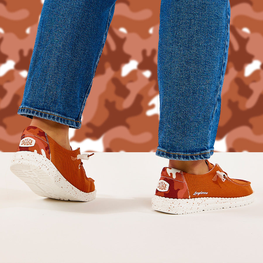 Wendy Texas – Burnt Orange/White - Image 2