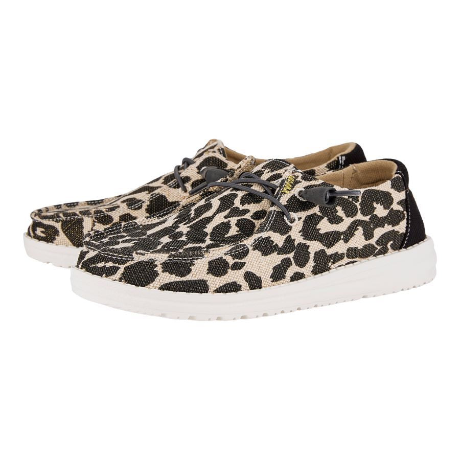 Wendy Leopard Sparkle Wide – Leopard Tan - Image 2