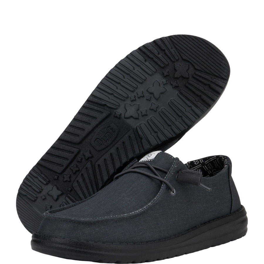 Wendy Stretch Canvas Wide ÿ Black/Black - Image 3