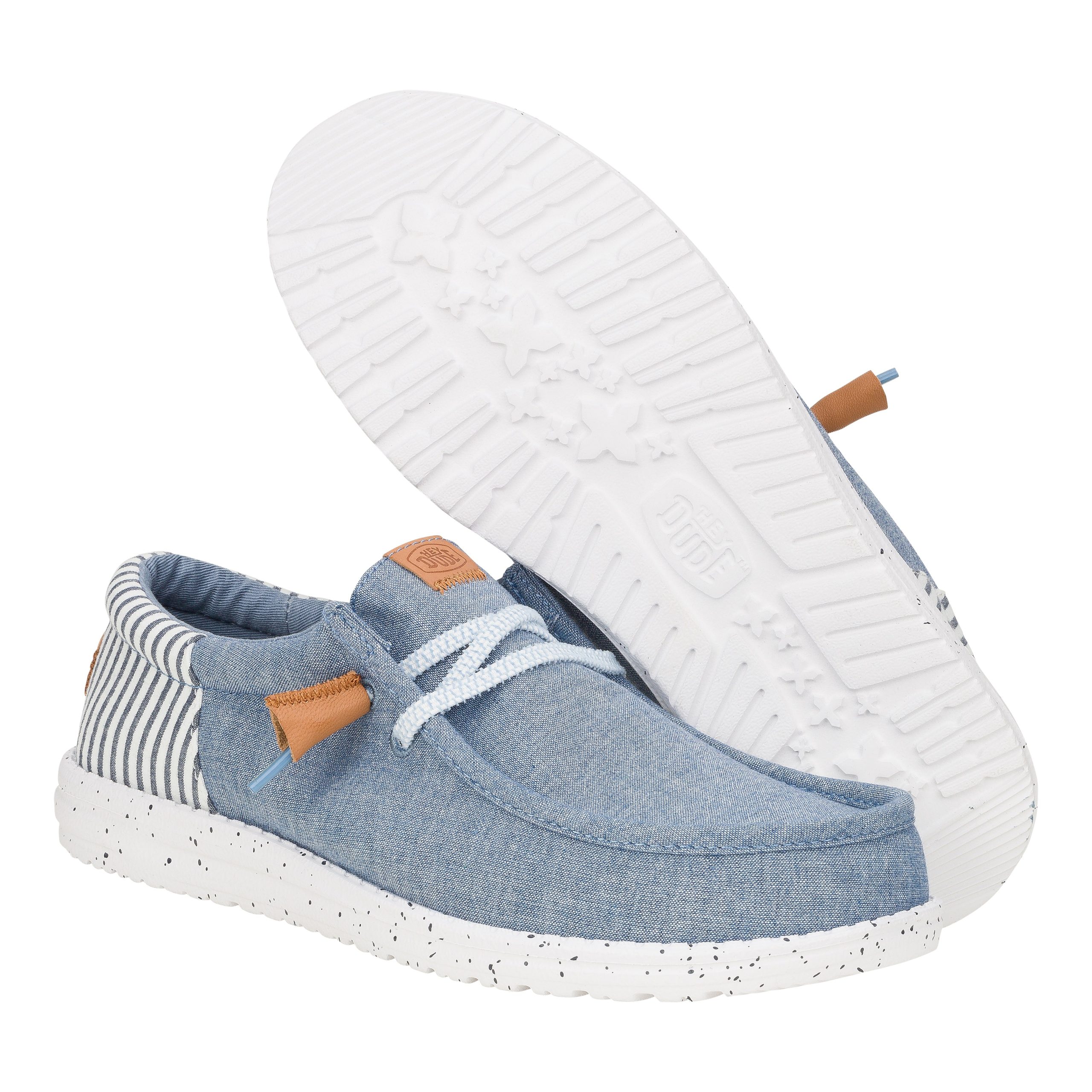 Wally Funk Seersucker ÿ Faded Denim/Navy Blazer - Image 3