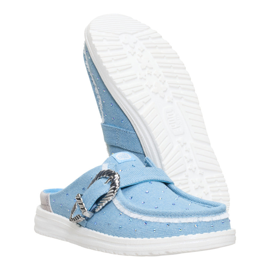 Wendy Slip Buckle Denim ÿ Blue/Multi - Image 3