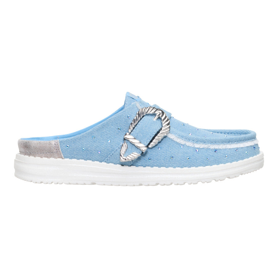 Wendy Slip Buckle Denim ÿ Blue/Multi - Image 8