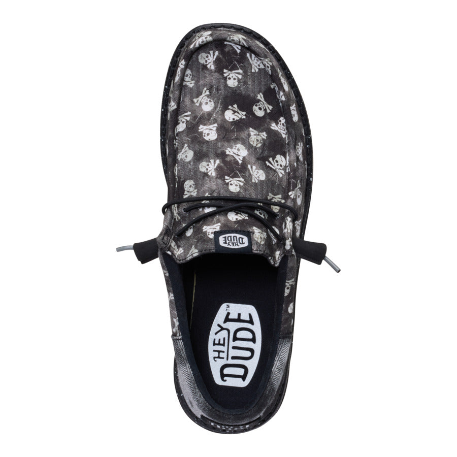 Wally Funk Skull Print ÿ Black/Black Oyster - Image 6