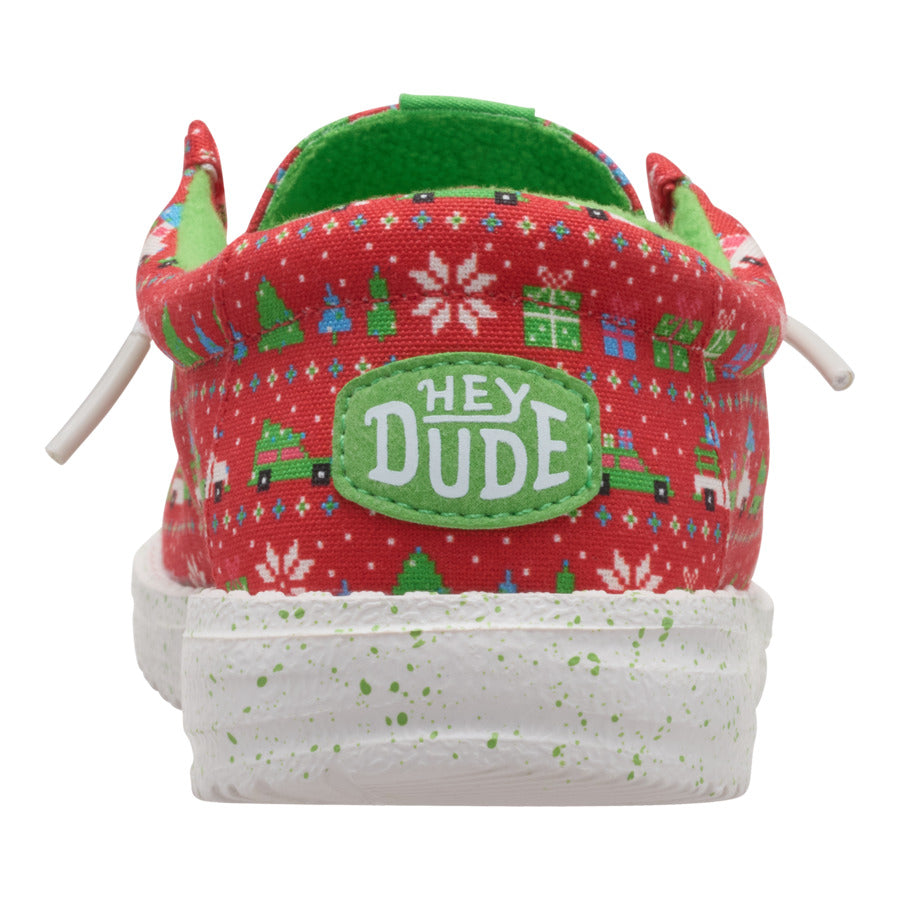 Wally Youth Holiday Sweater ÿ Red/Green - Image 5