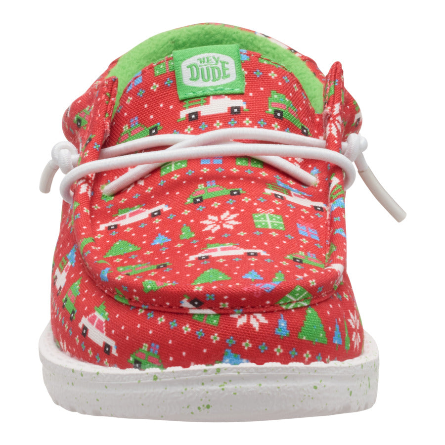 Wally Youth Holiday Sweater ÿ Red/Green - Image 4