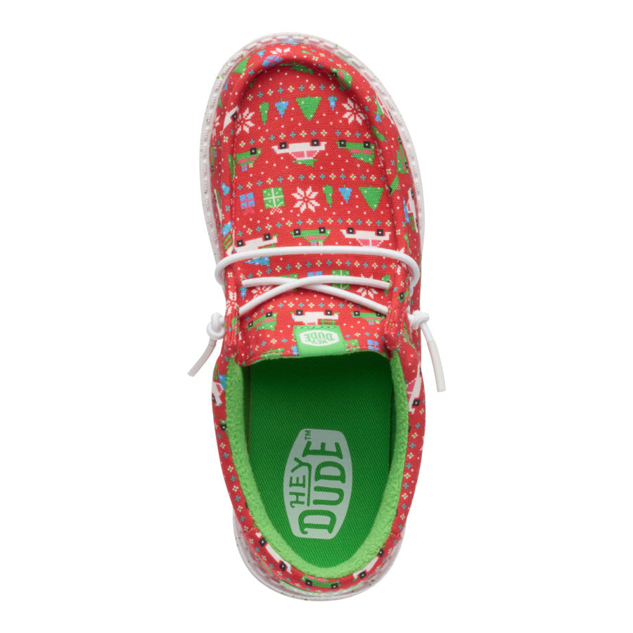 Wally Youth Holiday Sweater ÿ Red/Green - Image 6