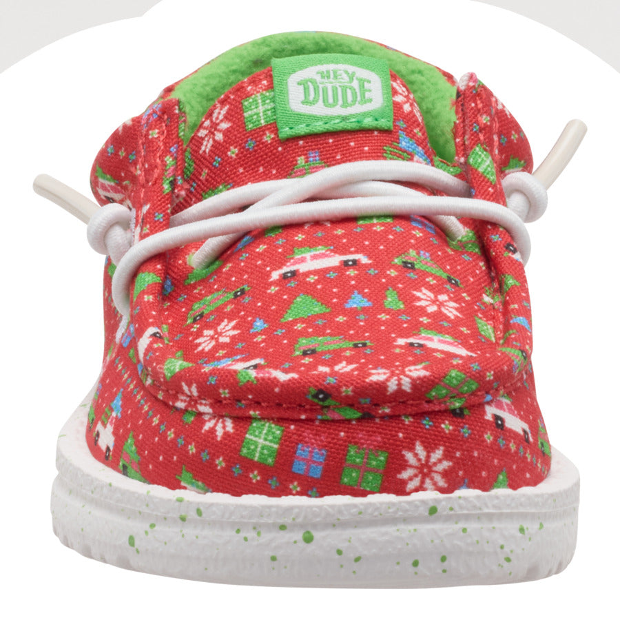 Wally Toddler Holiday Sweater ÿ Red/Green - Image 4