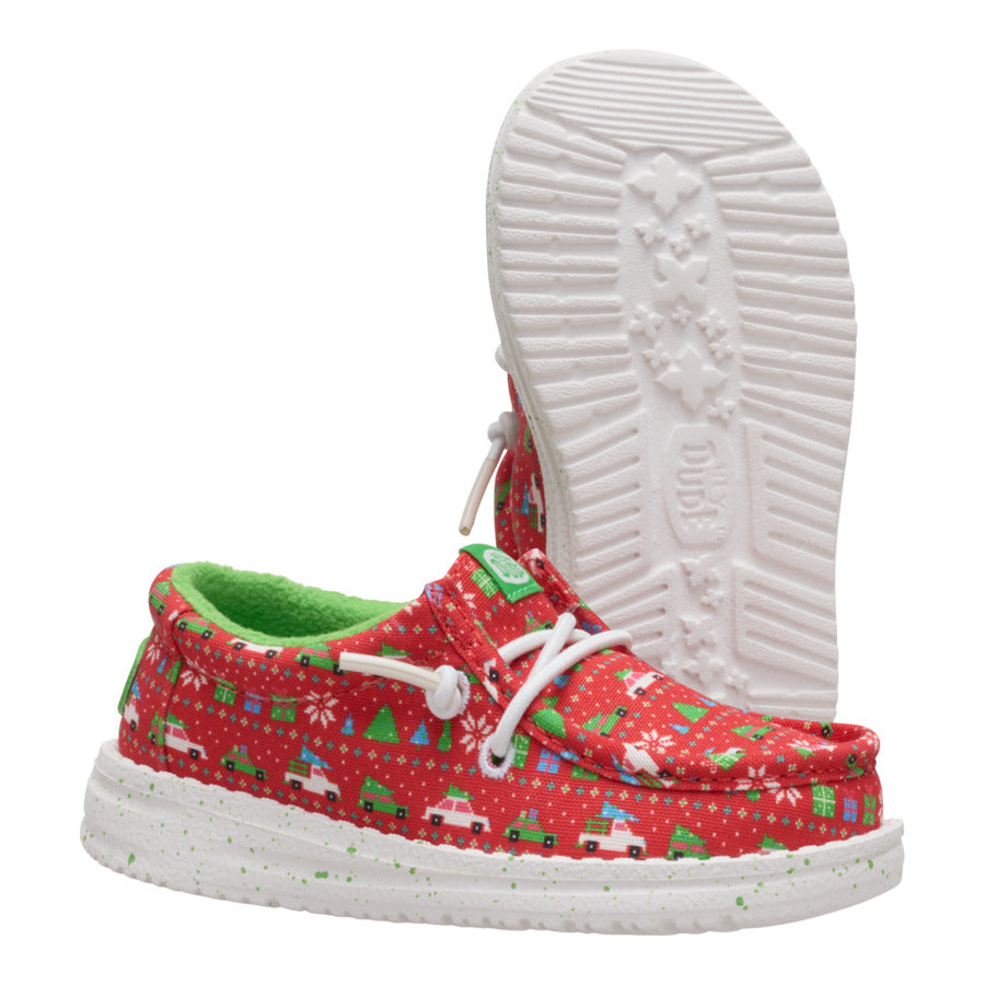 Wally Toddler Holiday Sweater ÿ Red/Green - Image 3