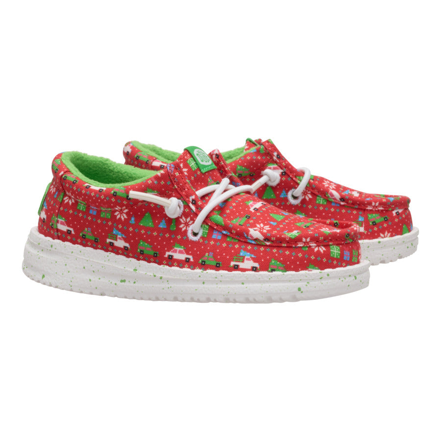 Wally Toddler Holiday Sweater ÿ Red/Green - Image 2
