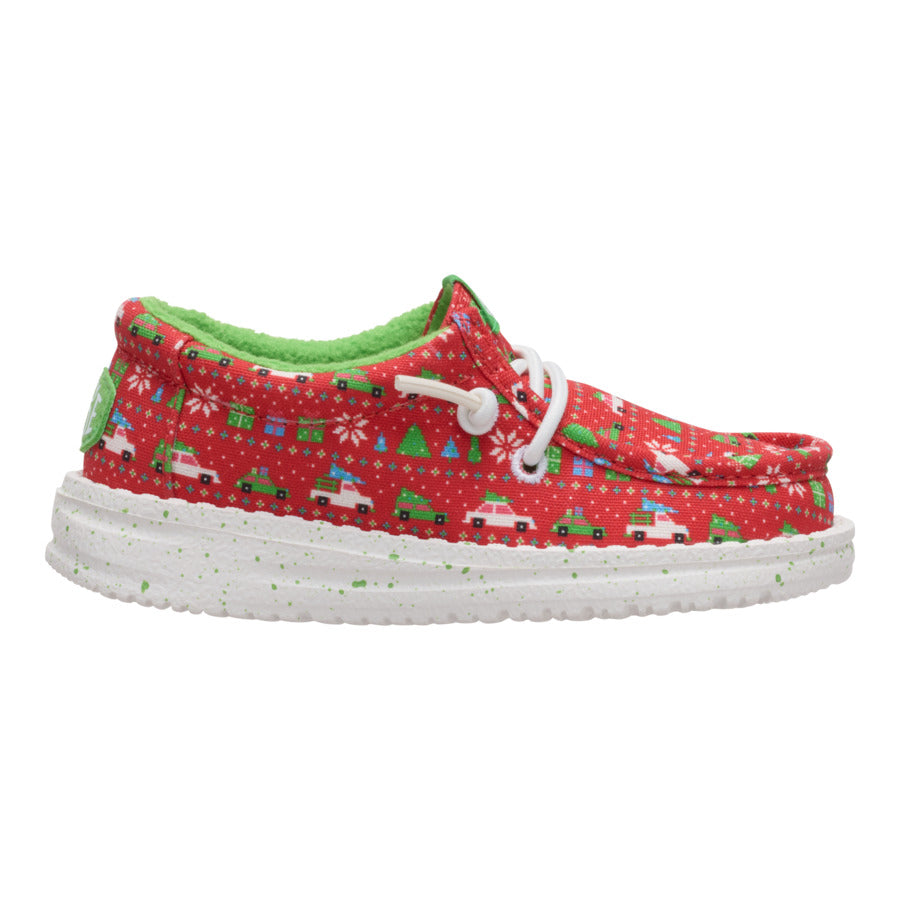 Wally Toddler Holiday Sweater ÿ Red/Green - Image 8