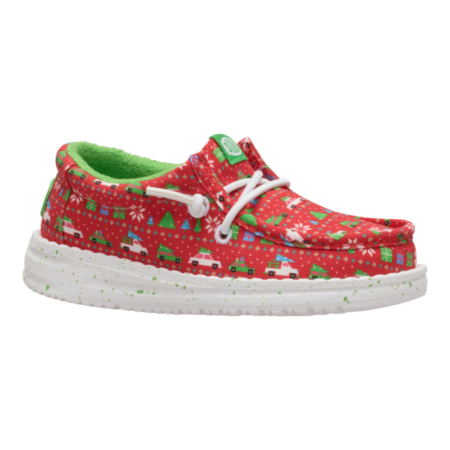 Wally Toddler Holiday Sweater ÿ Red/Green - Image 7