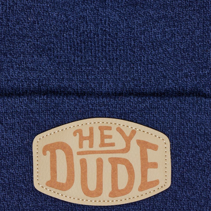 HEYDUDE Patch Beanie ÿ Navy - Image 2