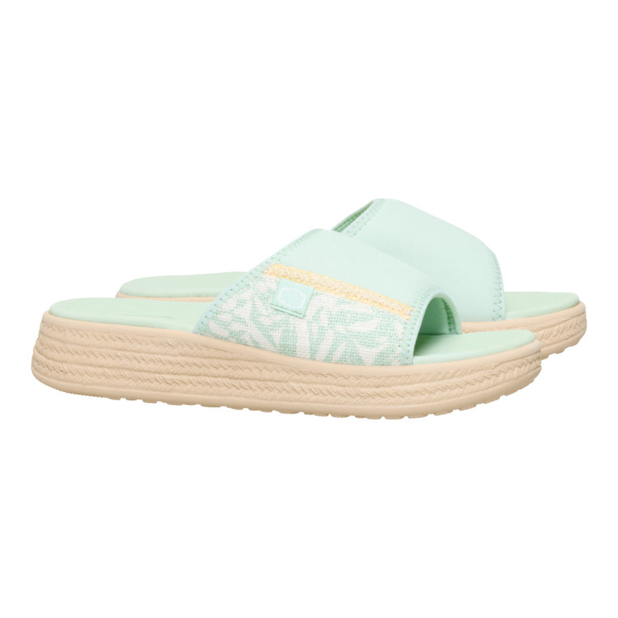 Tide Espadrille Slide ÿ Celadon Green/Multi - Image 2