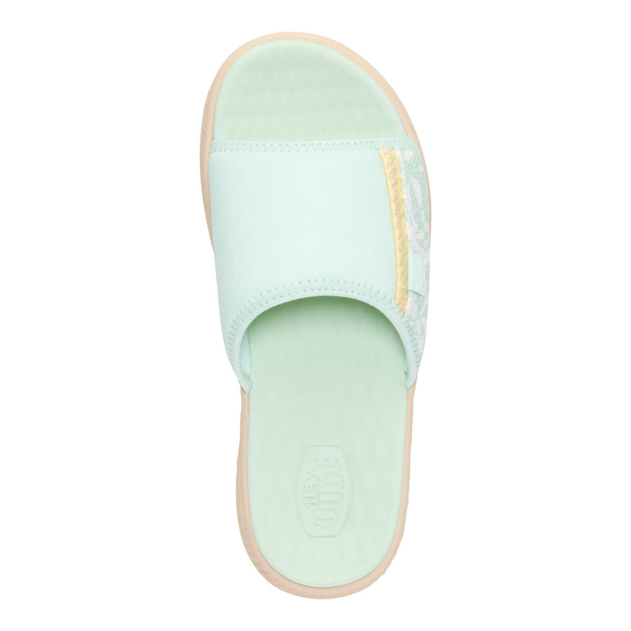 Tide Espadrille Slide ÿ Celadon Green/Multi - Image 6