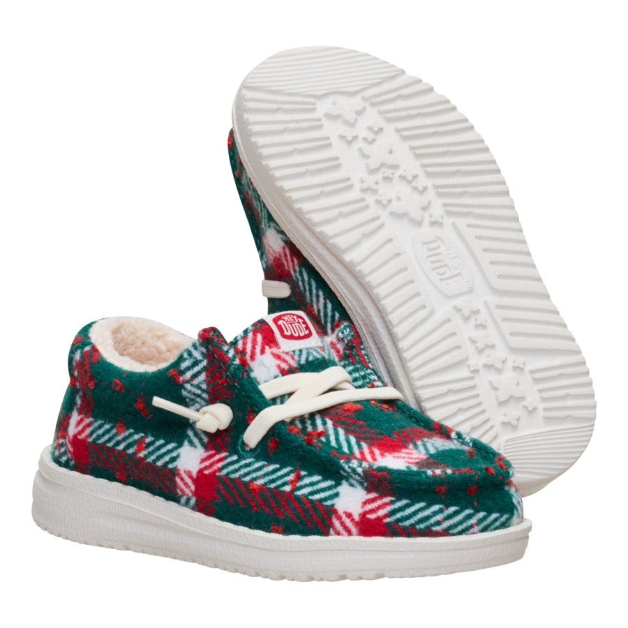 Wally Toddler Confetti Plaid Cozy ÿ Red/Green/Multi - Image 3