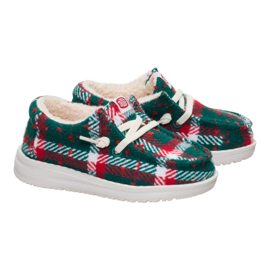 Wally Toddler Confetti Plaid Cozy ÿ Red/Green/Multi - Image 2