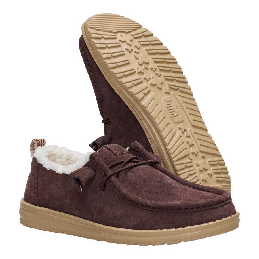 Wendy Suede Shearling ÿ Dark Brown - Image 3