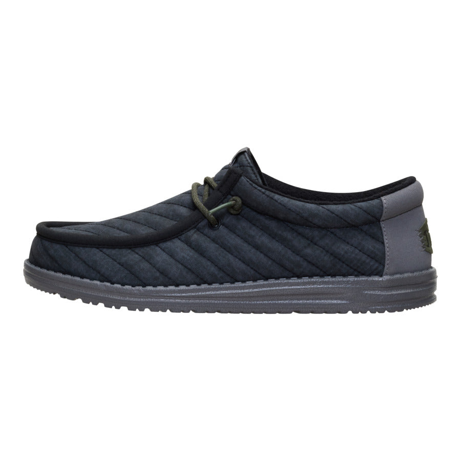 Wally Washed Quilt ÿ Black/Grey